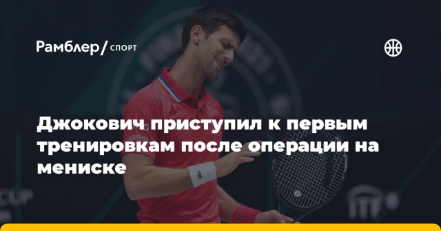 Джокович приступил к первым тренировкам после операции на мениске Джокович приступил к первым тренировкам после операции на мениске