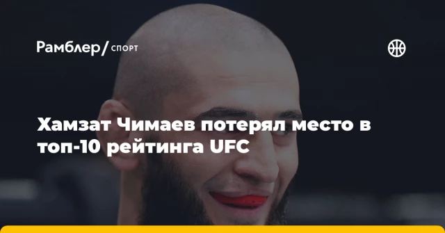 Хамзат Чимаев потерял место в топ-10 рейтинга UFC Хамзат Чимаев потерял место в топ-10 рейтинга UFC