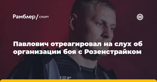 Павлович отреагировал на слух об организации боя с Розенстрайком Павлович отреагировал на слух об организации боя с Розенстрайком