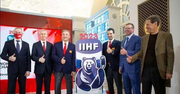 Представлен логотип ЧМ-2023 по хоккею в России Представлен логотип ЧМ-2023 по хоккею в России