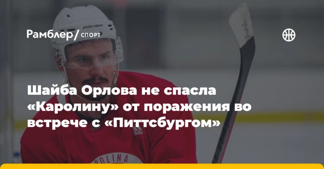 Шайба Орлова не спасла «Каролину» от поражения во встрече с «Питтсбургом» Шайба Орлова не спасла «Каролину» от поражения во встрече с «Питтсбургом»