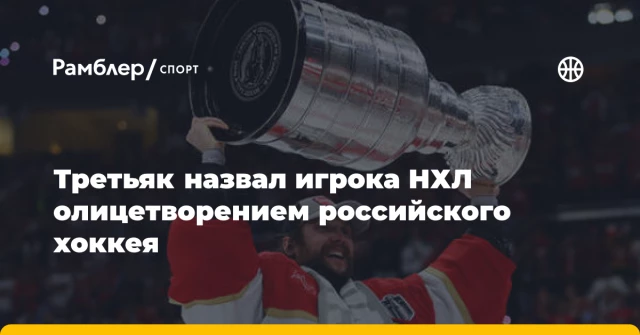 Третьяк назвал игрока НХЛ олицетворением российского хоккея Третьяк назвал игрока НХЛ олицетворением российского хоккея