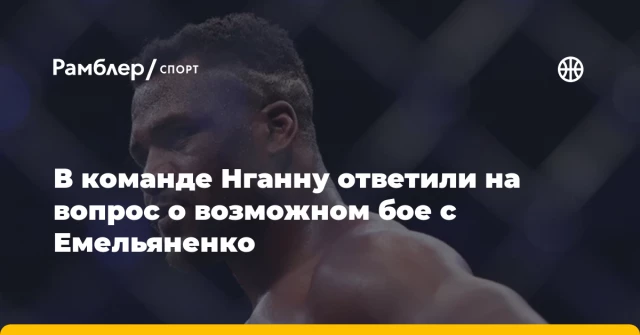 В команде Нганну ответили на вопрос о возможном бое с Емельяненко В команде Нганну ответили на вопрос о возможном бое с Емельяненко