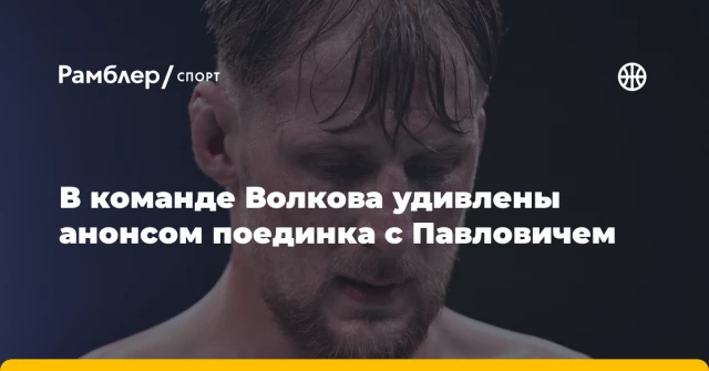 В команде Волкова удивлены анонсом поединка с Павловичем В команде Волкова удивлены анонсом поединка с Павловичем