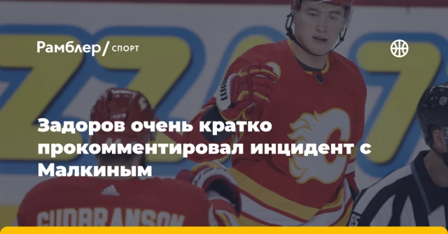 Задоров очень кратко прокомментировал инцидент с Малкиным Задоров очень кратко прокомментировал инцидент с Малкиным