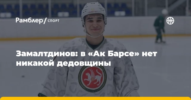 Замалтдинов: в «Ак Барсе» нет никакой дедовщины Замалтдинов: в «Ак Барсе» нет никакой дедовщины