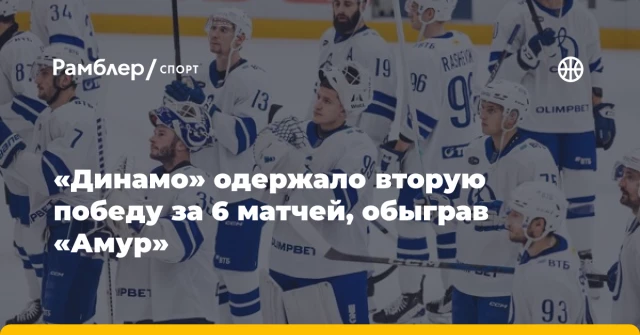 «Динамо» одержало вторую победу за 6 матчей, обыграв «Амур» «Динамо» одержало вторую победу за 6 матчей, обыграв «Амур»
